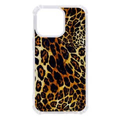 Leopard Skin Texture, Macro, Brown Iphone 13 Pro Tpu Uv Print Case by kyorashop23