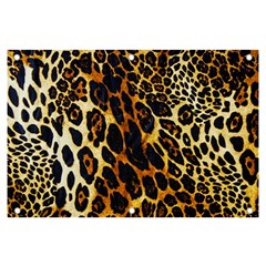 Leopard Skin Texture, Macro, Brown Banner And Sign 6  X 4  by kyorashop23