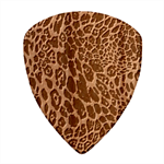 Leopard Skin Texture, Macro, Brown Wood Guitar Pick (Set of 10) Front