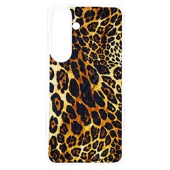 Leopard Skin Texture, Macro, Brown Samsung Galaxy S24 6 2 Inch Tpu Uv Case by kyorashop23