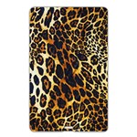 Leopard Skin Texture, Macro, Brown Name Card Style USB Flash Drive Back