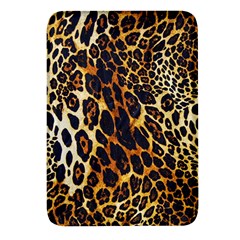 Leopard Skin Texture, Macro, Brown Rectangular Glass Fridge Magnet (4 Pack) by kyorashop23