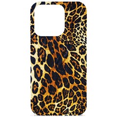 Leopard Skin Texture, Macro, Brown Iphone 15 Pro Black Uv Print Pc Hardshell Case by kyorashop23