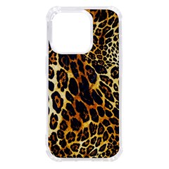 Leopard Skin Texture, Macro, Brown Iphone 14 Pro Tpu Uv Print Case by kyorashop23