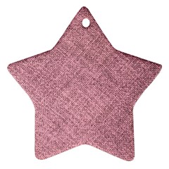 Pink Fabric Texture, Knitted Pink Texture, Ornament (star) by kyorashop23