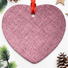 Pink Fabric Texture, Knitted Pink Texture, Ornament (heart)