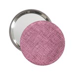 Pink Fabric Texture, Knitted Pink Texture, 2.25  Handbag Mirrors Front