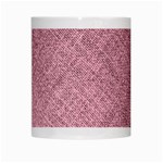 Pink Fabric Texture, Knitted Pink Texture, White Mug Center