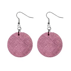 Pink Fabric Texture, Knitted Pink Texture, Mini Button Earrings by kyorashop23