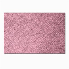 Pink Fabric Texture, Knitted Pink Texture, Postcard 4 x 6  (pkg Of 10) by kyorashop23