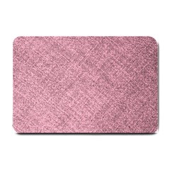 Pink Fabric Texture, Knitted Pink Texture, Small Doormat by kyorashop23