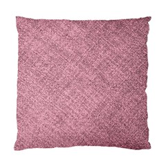 Pink Fabric Texture, Knitted Pink Texture, Standard Cushion Case (two Sides) by kyorashop23