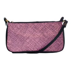 Pink Fabric Texture, Knitted Pink Texture, Shoulder Clutch Bag by kyorashop23