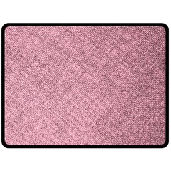 Pink Fabric Texture, Knitted Pink Texture, Fleece Blanket (large) by kyorashop23