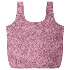 Pink Fabric Texture, Knitted Pink Texture, Full Print Recycle Bag (xl) by kyorashop23