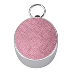 Pink Fabric Texture, Knitted Pink Texture, Mini Silver Compasses Front