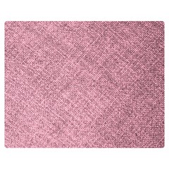 Pink Fabric Texture, Knitted Pink Texture, Two Sides Premium Plush Fleece Blanket (teen Size)