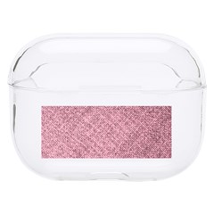 Pink Fabric Texture, Knitted Pink Texture, Hard Pc Airpods Pro Case