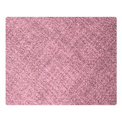 Pink Fabric Texture, Knitted Pink Texture, Two Sides Premium Plush Fleece Blanket (large) by kyorashop23