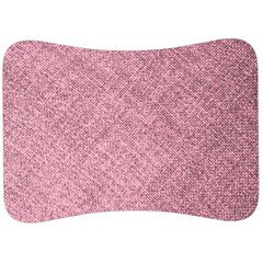 Pink Fabric Texture, Knitted Pink Texture, Velour Seat Head Rest Cushion by kyorashop23