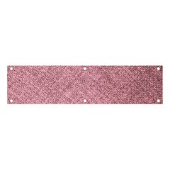 Pink Fabric Texture, Knitted Pink Texture, Banner And Sign 4  X 1 