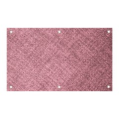 Pink Fabric Texture, Knitted Pink Texture, Banner And Sign 5  X 3  by kyorashop23