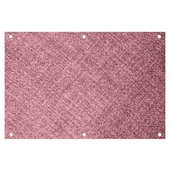 Pink Fabric Texture, Knitted Pink Texture, Banner And Sign 6  X 4  by kyorashop23