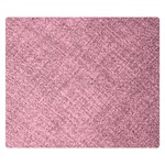 Pink Fabric Texture, Knitted Pink Texture, Premium Plush Fleece Blanket (Small) 50 x40  Blanket Front