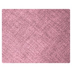 Pink Fabric Texture, Knitted Pink Texture, Premium Plush Fleece Blanket (medium) by kyorashop23