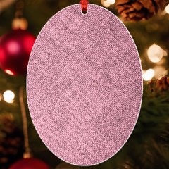 Pink Fabric Texture, Knitted Pink Texture, Uv Print Acrylic Ornament Oval by kyorashop23