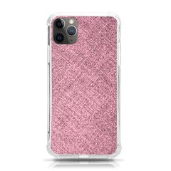 Pink Fabric Texture, Knitted Pink Texture, Iphone 11 Pro Max 6 5 Inch Tpu Uv Print Case by kyorashop23