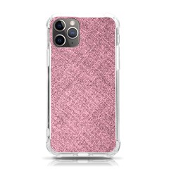 Pink Fabric Texture, Knitted Pink Texture, Iphone 11 Pro 5 8 Inch Tpu Uv Print Case by kyorashop23