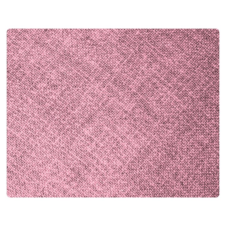 Pink Fabric Texture, Knitted Pink Texture, Premium Plush Fleece Blanket (Medium)