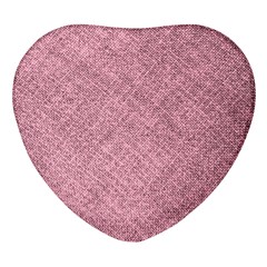 Pink Fabric Texture, Knitted Pink Texture, Heart Glass Fridge Magnet (4 Pack) by kyorashop23