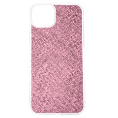 Pink Fabric Texture, Knitted Pink Texture, Iphone 15 Tpu Uv Print Case by kyorashop23