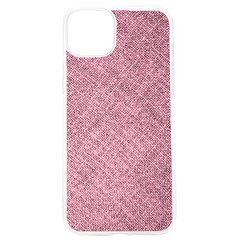 Pink Fabric Texture, Knitted Pink Texture, Iphone 15 Pro Tpu Uv Print Case by kyorashop23