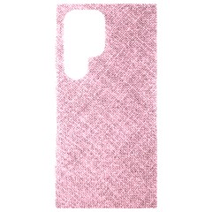 Pink Fabric Texture, Knitted Pink Texture, Samsung Galaxy S24 Ultra 6 9 Inch Black Tpu Uv Case by kyorashop23