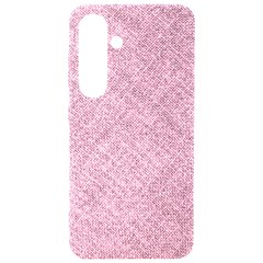 Pink Fabric Texture, Knitted Pink Texture, Samsung Galaxy S24 6 2 Inch Black Tpu Uv Case