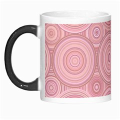 Pink Retro Texture With Circles, Retro Circles Background, Morph Mug by kyorashop23