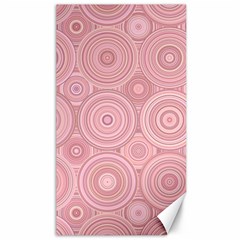 Pink Retro Texture With Circles, Retro Circles Background, Canvas 40  X 72  by kyorashop23