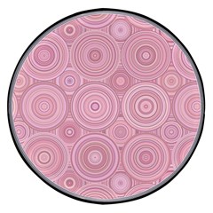 Pink Retro Texture With Circles, Retro Circles Background, Wireless Fast Charger(black) by kyorashop23