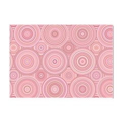 Pink Retro Texture With Circles, Retro Circles Background, Crystal Sticker (a4) by kyorashop23