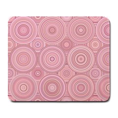 Pink Retro Texture With Circles, Retro Circles Background, Large Mousepad by kyorashop23