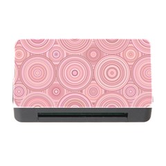 Pink Retro Texture With Circles, Retro Circles Background, Memory Card Reader With Cf by kyorashop23