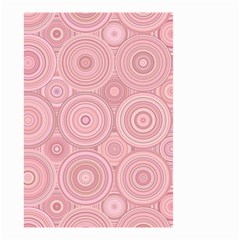 Pink Retro Texture With Circles, Retro Circles Background, Small Garden Flag (two Sides) by kyorashop23