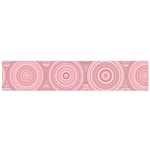 Pink Retro Texture With Circles, Retro Circles Background, Small Premium Plush Fleece Scarf Front