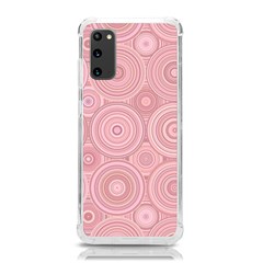 Pink Retro Texture With Circles, Retro Circles Background, Samsung Galaxy S20 6 2 Inch Tpu Uv Case by kyorashop23