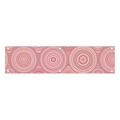 Pink Retro Texture With Circles, Retro Circles Background, Banner And Sign 4  X 1  by kyorashop23