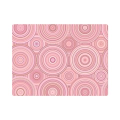 Pink Retro Texture With Circles, Retro Circles Background, Premium Plush Fleece Blanket (mini) by kyorashop23