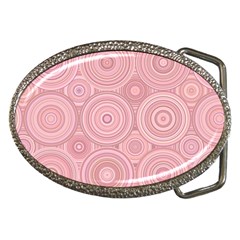 Pink Retro Texture With Circles, Retro Circles Background, Belt Buckles by kyorashop23